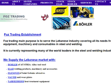 Tablet Screenshot of foztrading.com
